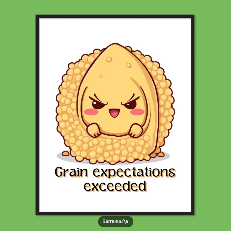 Free Printable Samosa Wall Art: Funny Hidden Character Cute Downloadable Decor