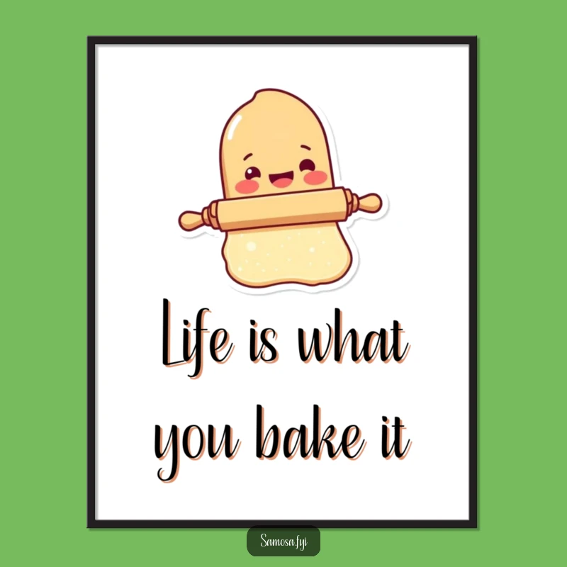 Free Printable Wall Art: Rolling Pin Character - Humorous Downloadable Decor