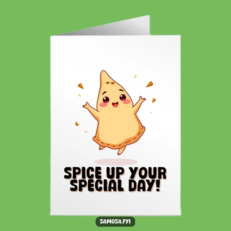 Free Printable Birthday Card: Funny Dancing Samosa DJ for a Hilarious Downloadable Gift!