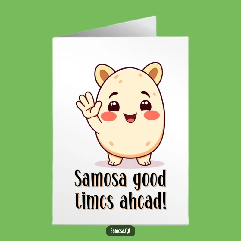 Free Printable Birthday Card: Funny Samosa Salute for a Hilarious Downloadable Gift