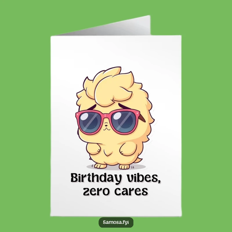 Free Printable Samosa Cool Birthday Card - Funny Downloadable Gift
