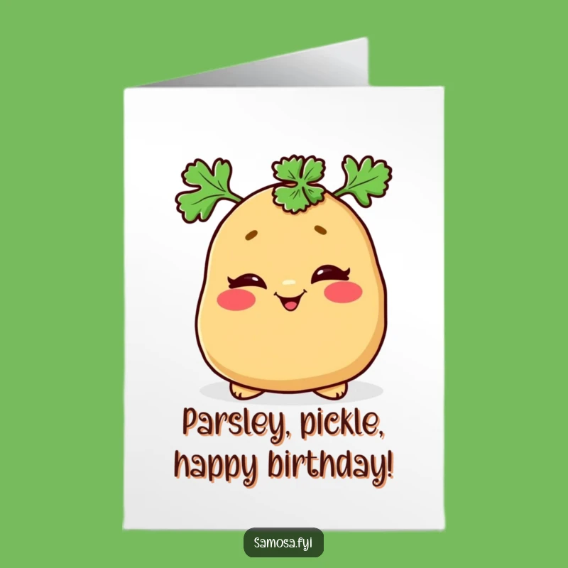 Mischievous Samosa Birthday Card - Free Printable for a Wicked Good Time!