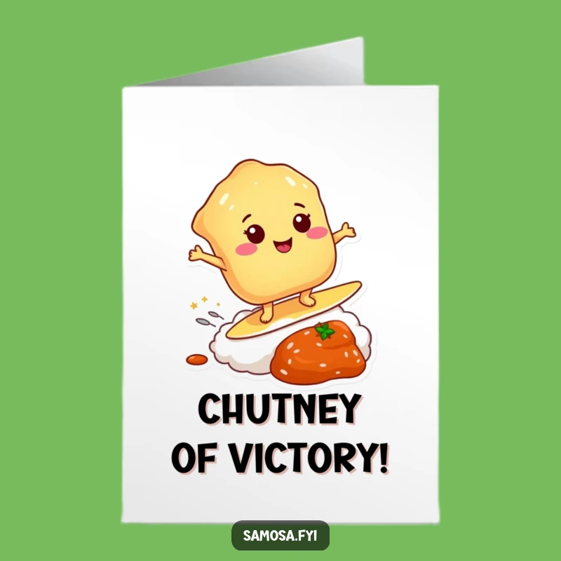 Free Printable Congrats Card: Pastry Chutney Surf Funny Achievement Downloadable Gift