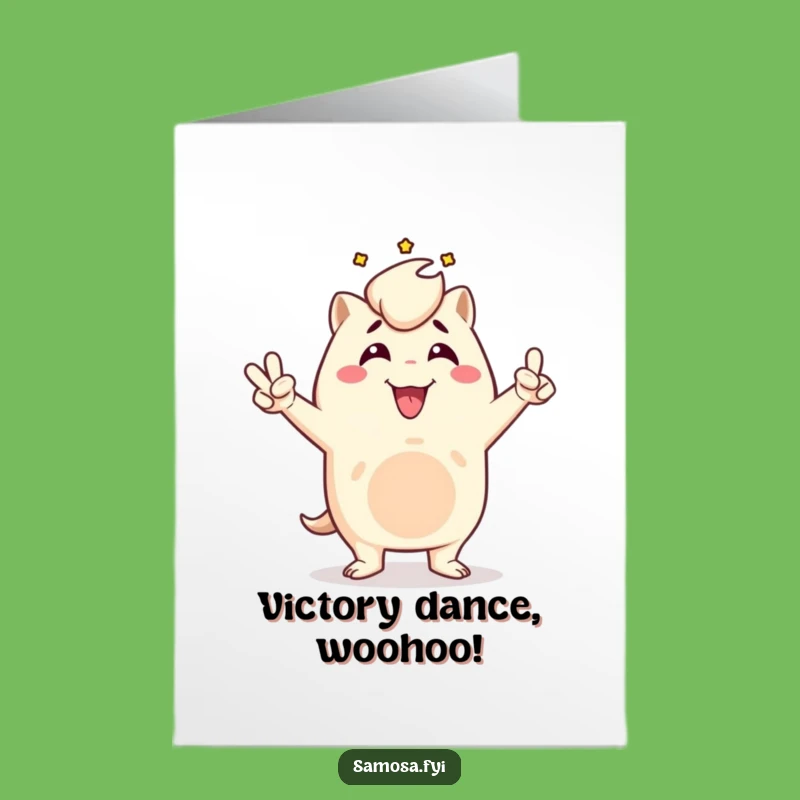 Free Printable Congrats Card: Victorious Samosa Funny Downloadable Gift