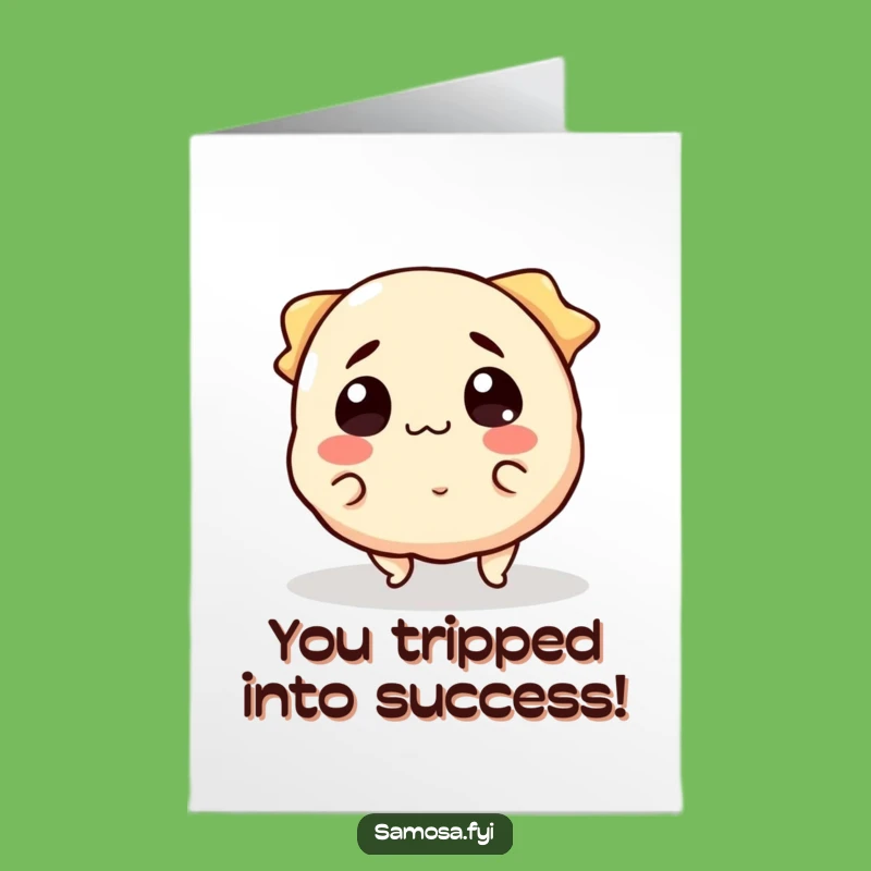 Free Printable Samosa Trip Congrats Card - Humorous Downloadable Greeting