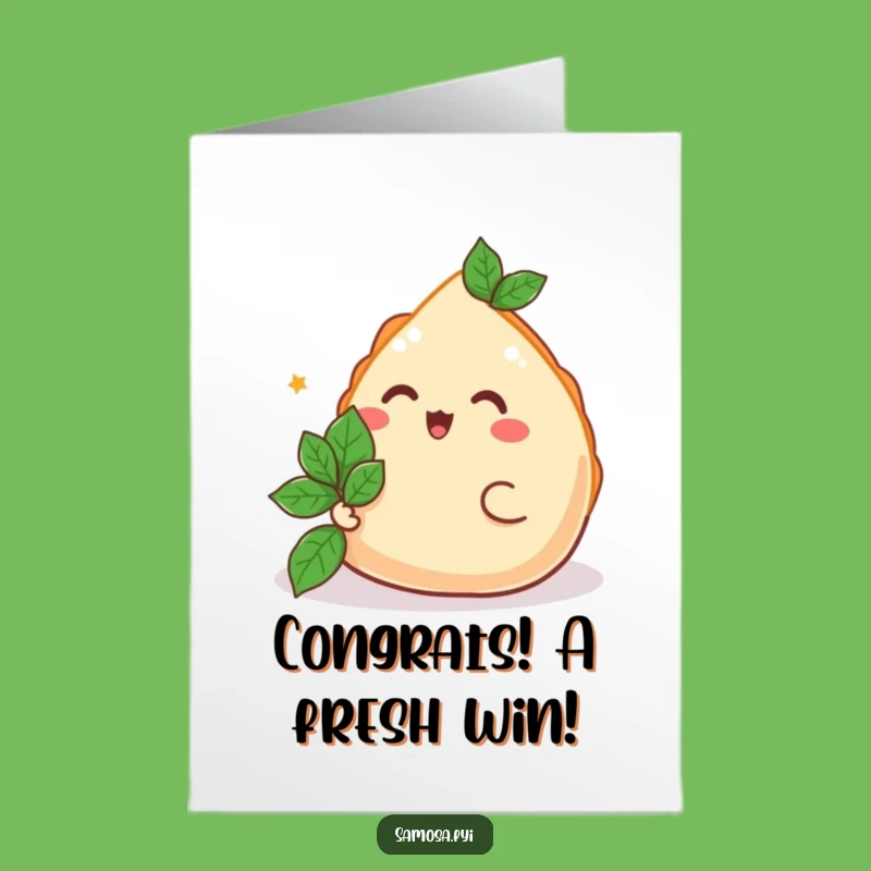 Joyful Samosa Free Printable Congrats Card, Thoughtful Downloadable Gift for Celebrations