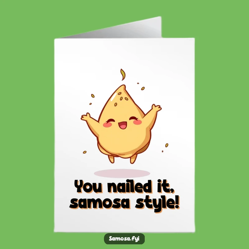 Free Printable Samosa Congratulations Card: Joyful Downloadable Greeting