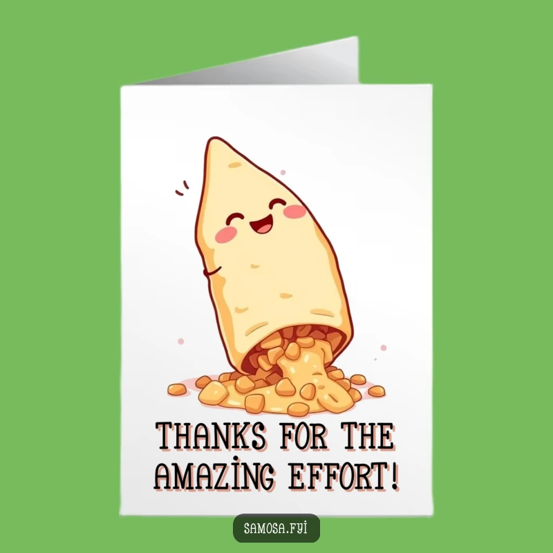 Free Printable Thank You Card Giggling Samosa Cartwheel Downloadable Appreciation