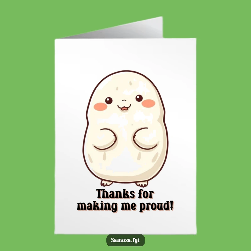 Free Printable Thank You Card: Proud Samosa - Funny Downloadable Gratitude