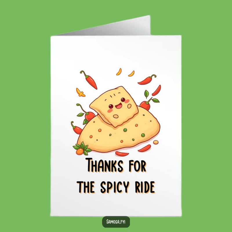 Free Printable Thank You Card: Samosa Pepper Slide Downloadable Gift
