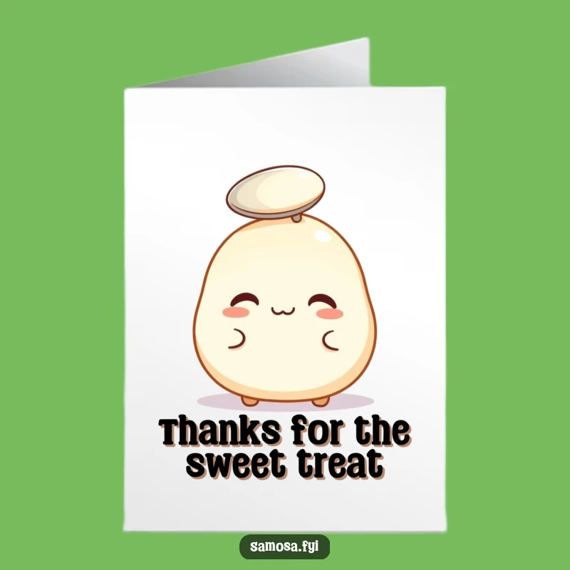 Free Printable Thanks Card: Balancing Pastry Funny Gratitude Downloadable Gift