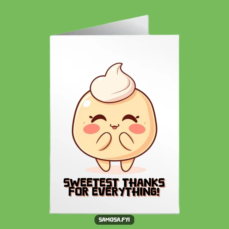 Free Printable Thank You Card: Pastry Puff's Kiss of Thanks, Sweet Downloadable Gift