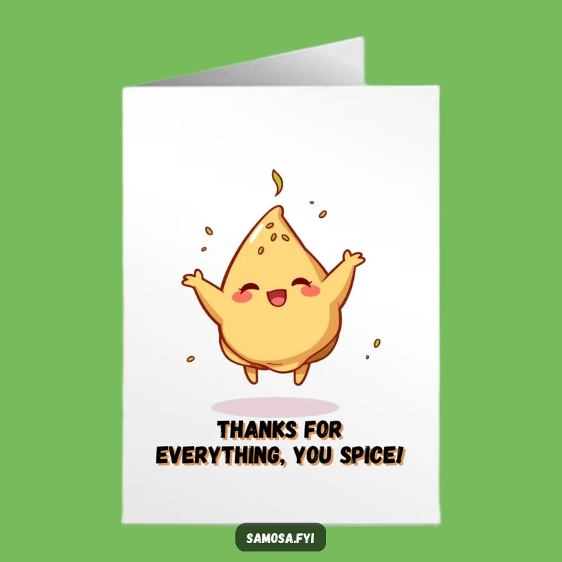 Free Printable Thank You Samosa Card: A Humorous Downloadable Gesture