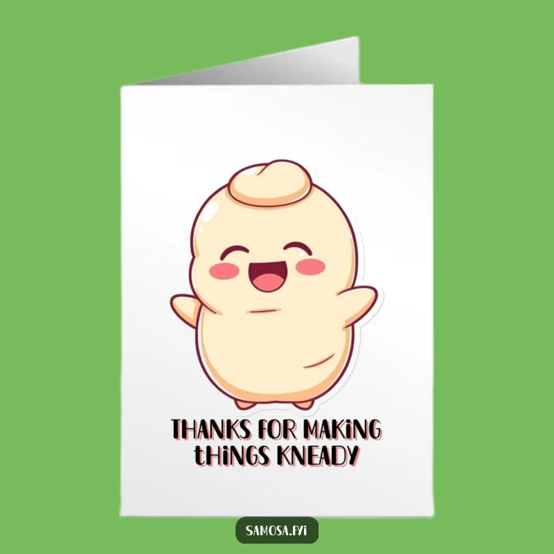 Free Printable Thank You Card: Doughy Giggles - Funny Downloadable Gift
