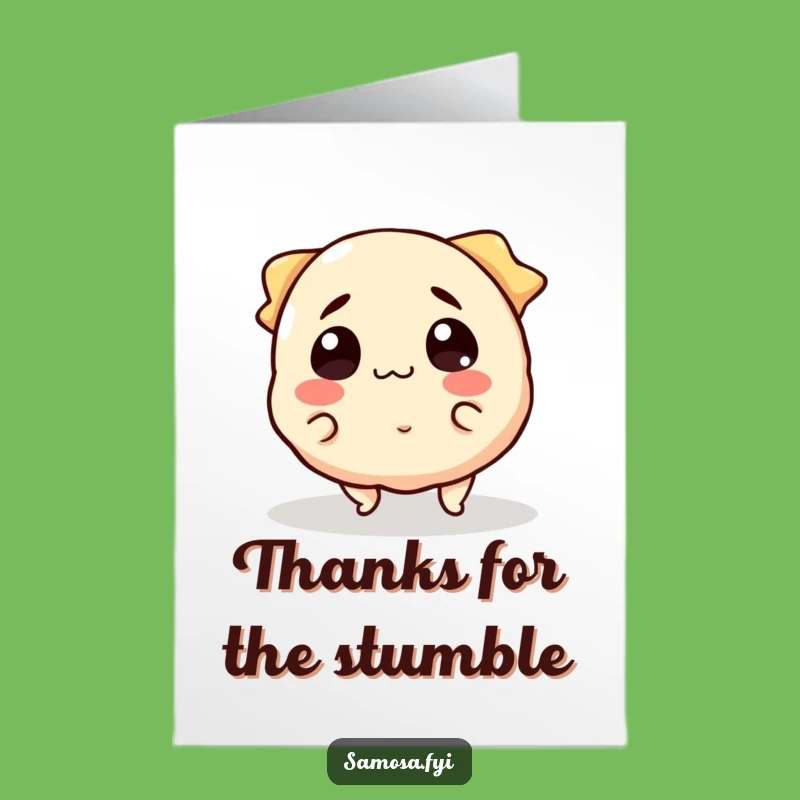 Free Printable Samosa Trip Thank You Card - Funny Downloadable Gift
