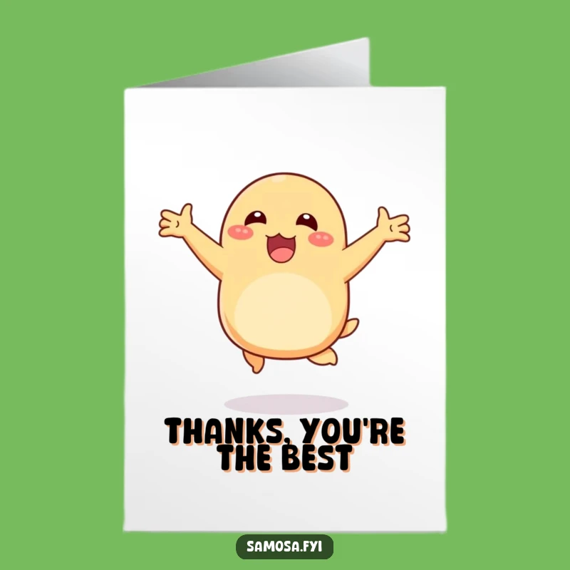 Free Printable Thank You Card: Happy Samosa Hops Downloadable Gift
