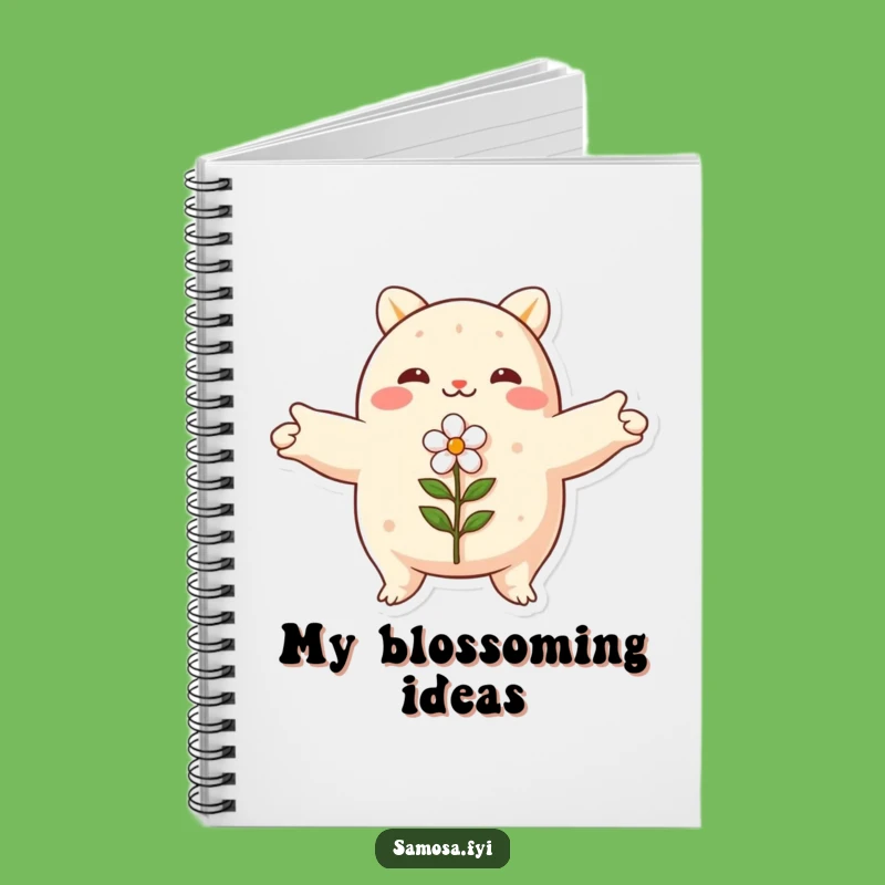 Funny Embracing Samosa Notebook - Jot Down Ideas with Peace