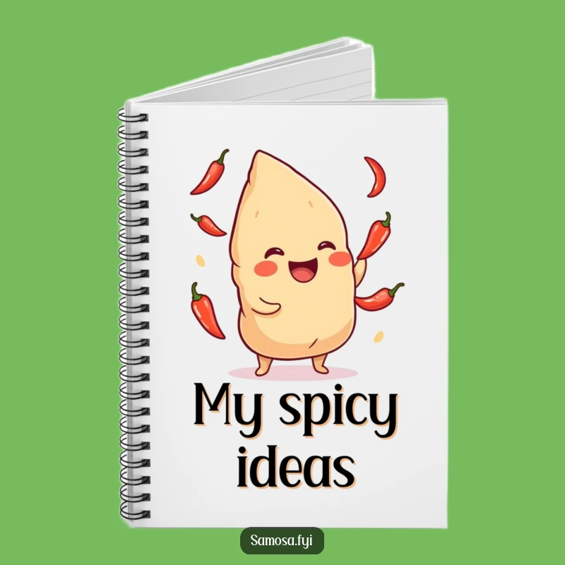 Funny Giggling Samosa Chili Notebook: Hilarious Journal for Spicy Ideas