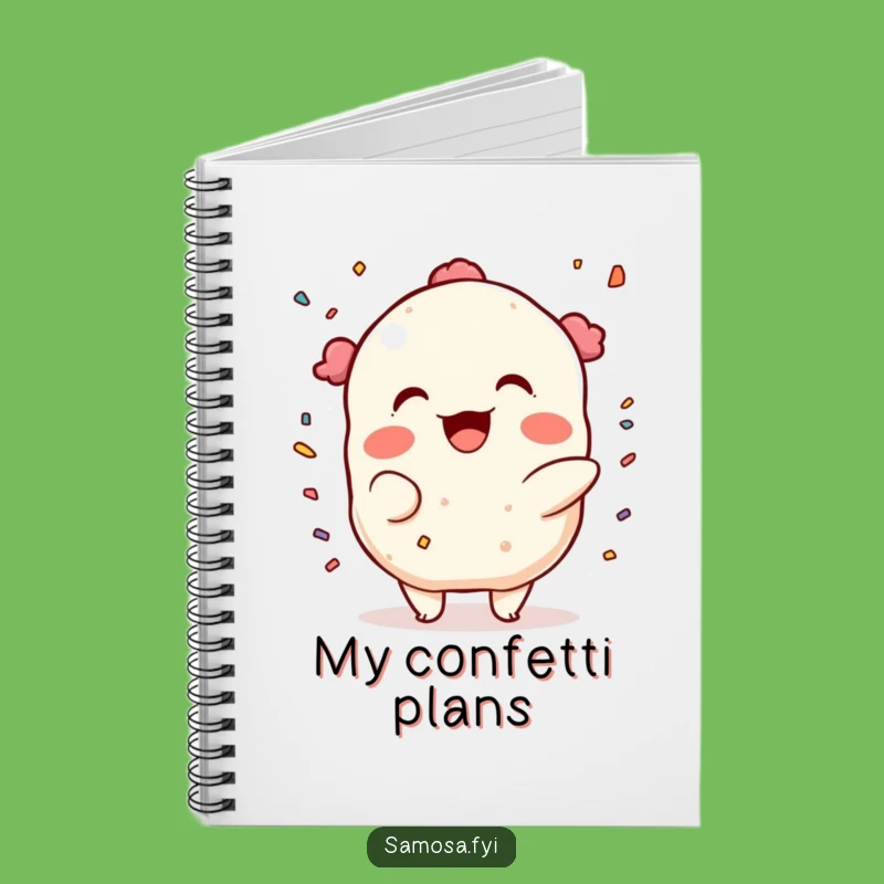 Funny Samosa Confetti Notebook: Jot Down Festive Ideas, Perfect Gift