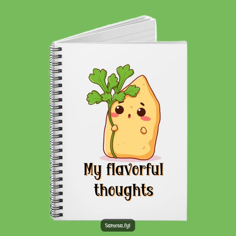 Funny Samosa Peek Notebook - Jot Down Ideas with Hilarious Snack Inspiration