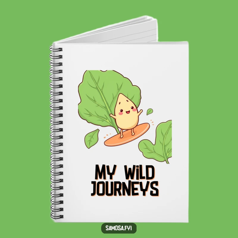 Funny Samosa Surfing Notebook: Jot Down Adventures, Excellent Funny Gift