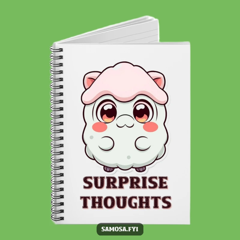 Funny Surprised Samosa Notebook: Jot Down Surprises with Wide-Eyed Wonder!