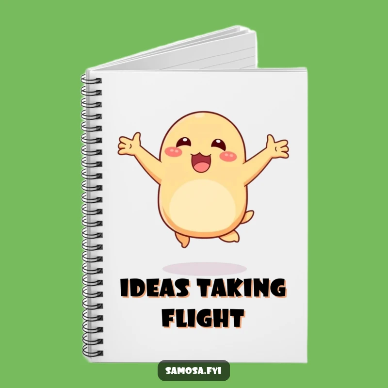 Funny Happy Samosa Hop Notebook: Jot Down Ideas with Cheerful Energy, Great Gift