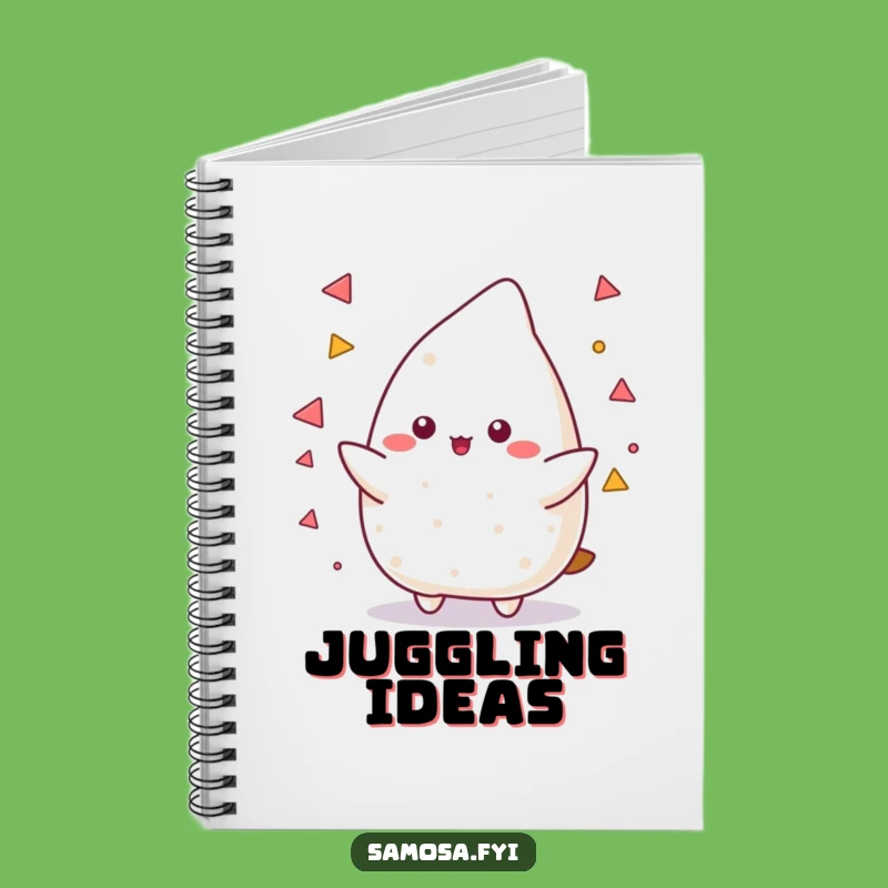 Funny Samosa Juggling Notebook: Juggle Your Ideas with Crispy Precision!