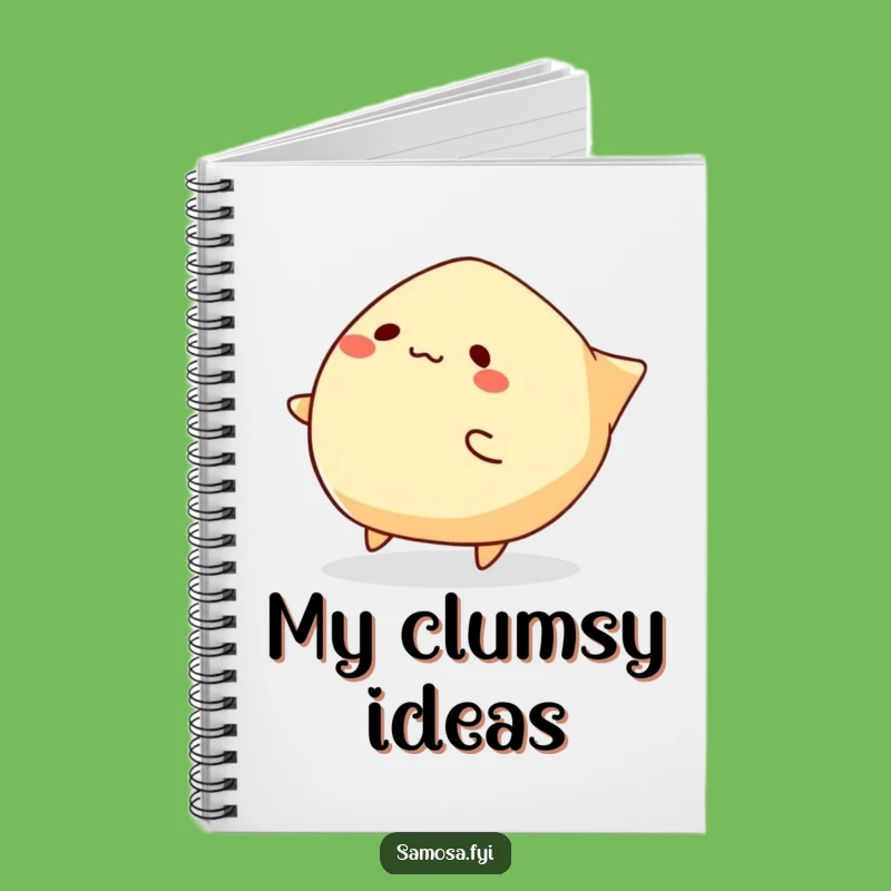 Funny Tripping Samosa Notebook: Jot Down Your Stumbles! A Comical Funny Gift for Writers.