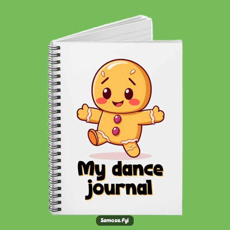 Funny Gingerbread Cookie Dance Notebook - Jot Down Holiday Cheer, Humorous Gift