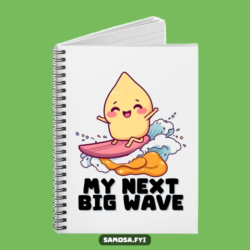 Funny Samosa Surfer Notebook: Jot Down Ideas with Humor and a Perfect Funny Gift!
