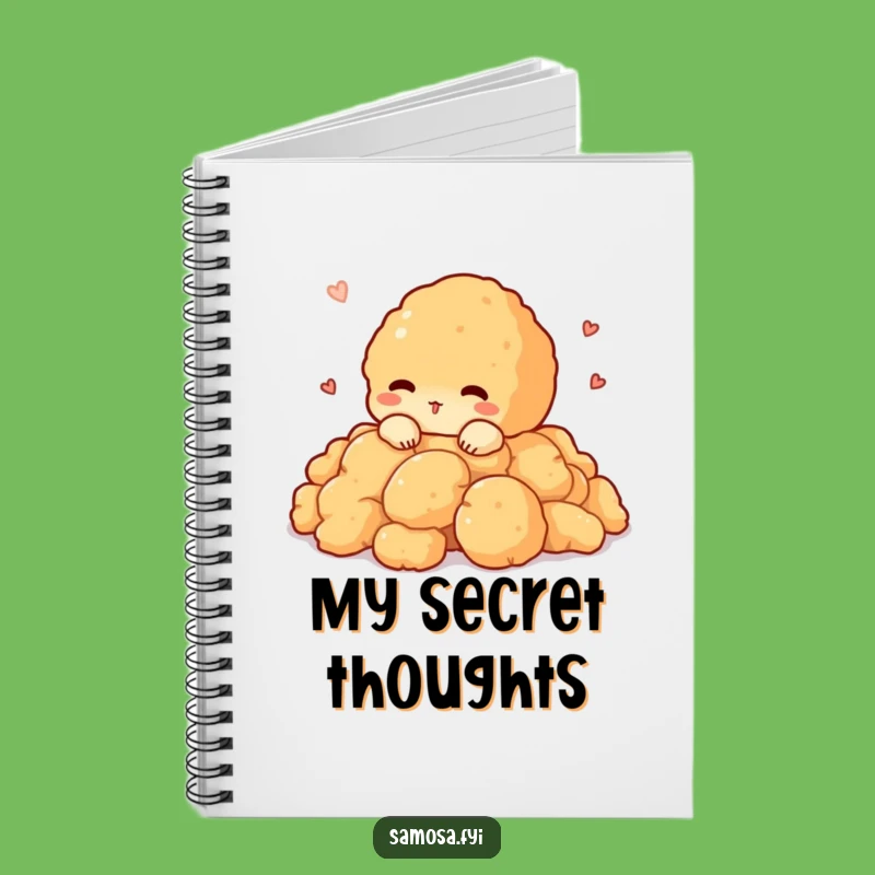 Funny Pakora Peeking Notebook: Jot Down Ideas with a Shy Snack