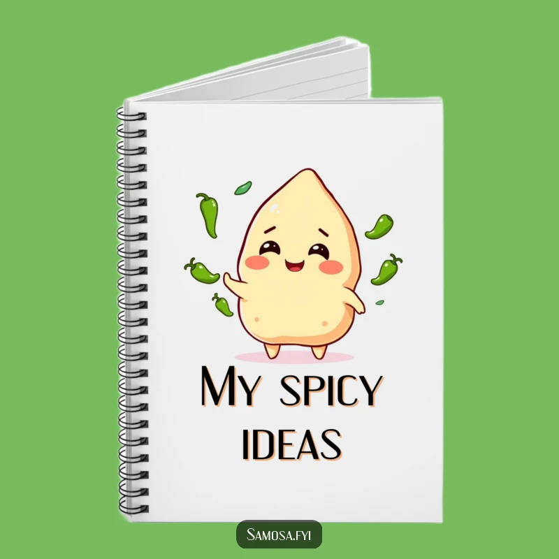 Funny Samosa Juggling Notebook: Jot Down Ideas with Spicy Humor