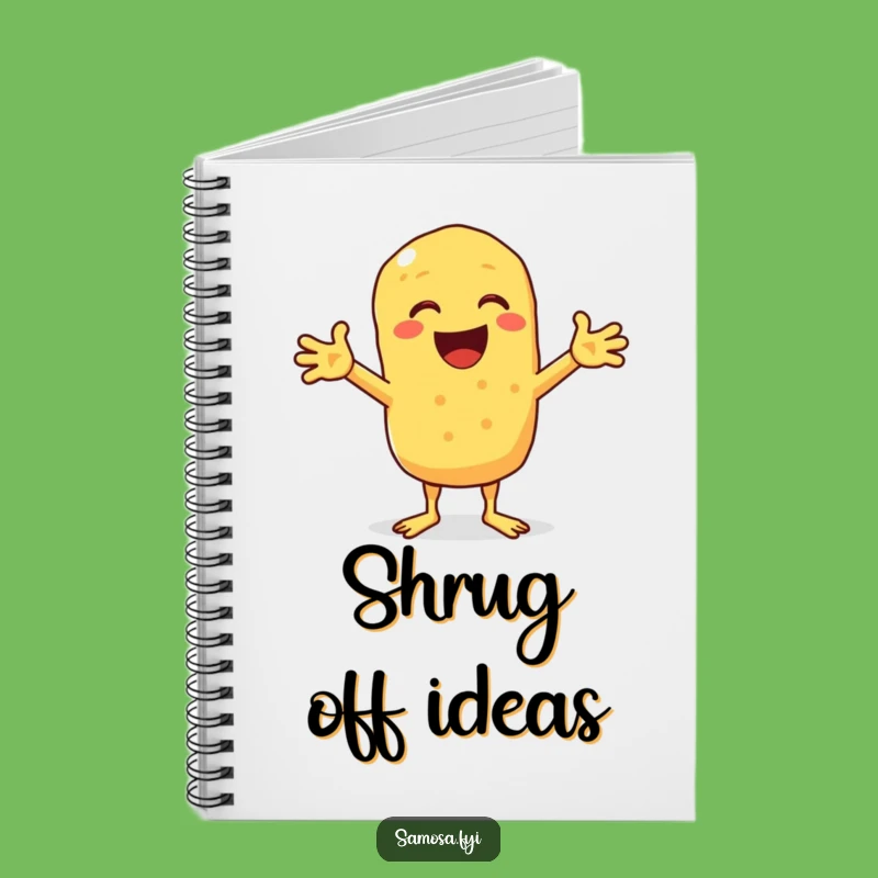 Funny Chickpea Fritter Shrug Notebook: Jot Down Thoughts with a Hilarious 'Dunno'