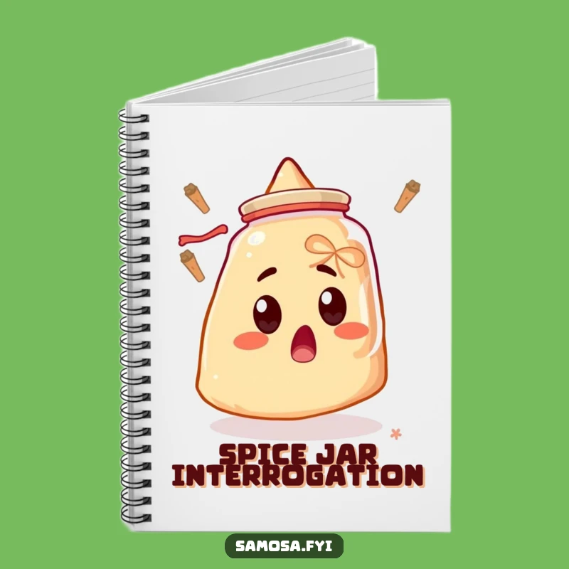 Funny Samosa Notebook - Surprise Snack Journal for Hilarious Gift Ideas