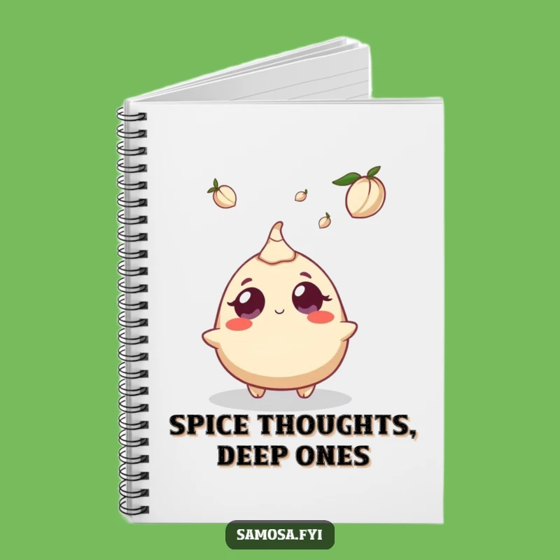 Funny Samosa Cardamom Surprise Notebook - Jot Down Funny Moments