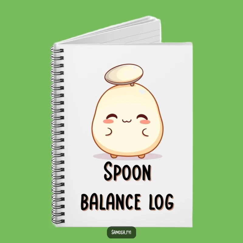 Funny Pastry Spoon Balance Notebook: Jot Down Ideas with Hilarious Focus