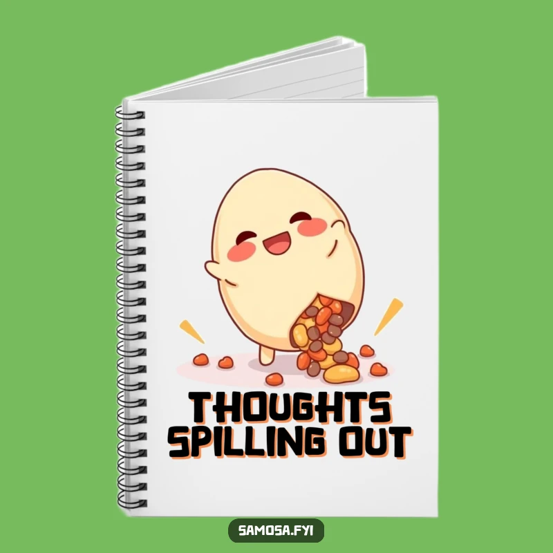 Funny Giggling Samosa Cartwheel Notebook: Jot Down Fun Ideas, Great Gift for Creatives