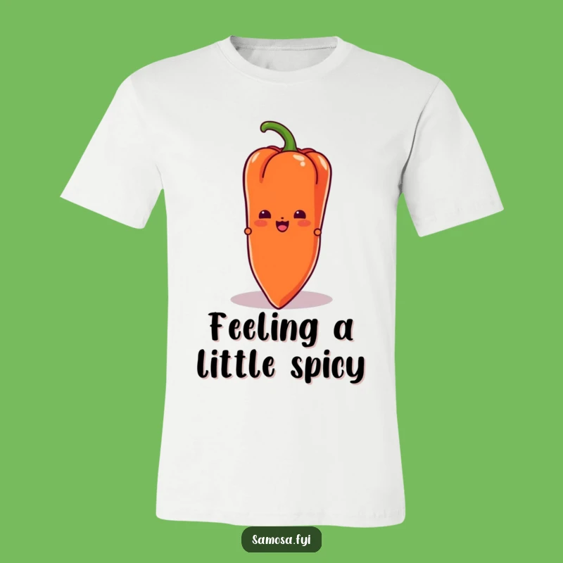 Funny Chili Samosa T-Shirt: Secretly Spicy Style! A Bold Funny Gift for Foodies.