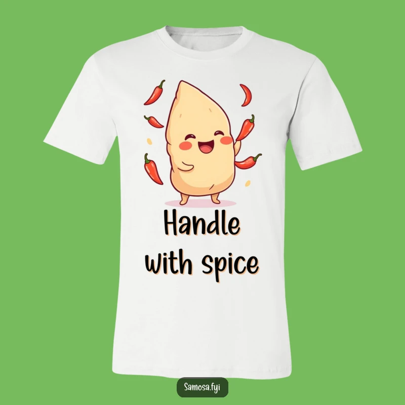 Funny Giggling Samosa Chili Shirt: Hilarious Spicy Snack Apparel