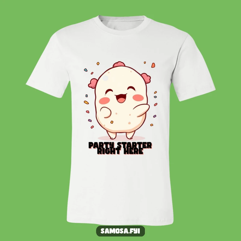 Funny Samosa Confetti T-Shirt: Party Starter, Perfect Funny Gift for Fun Lovers