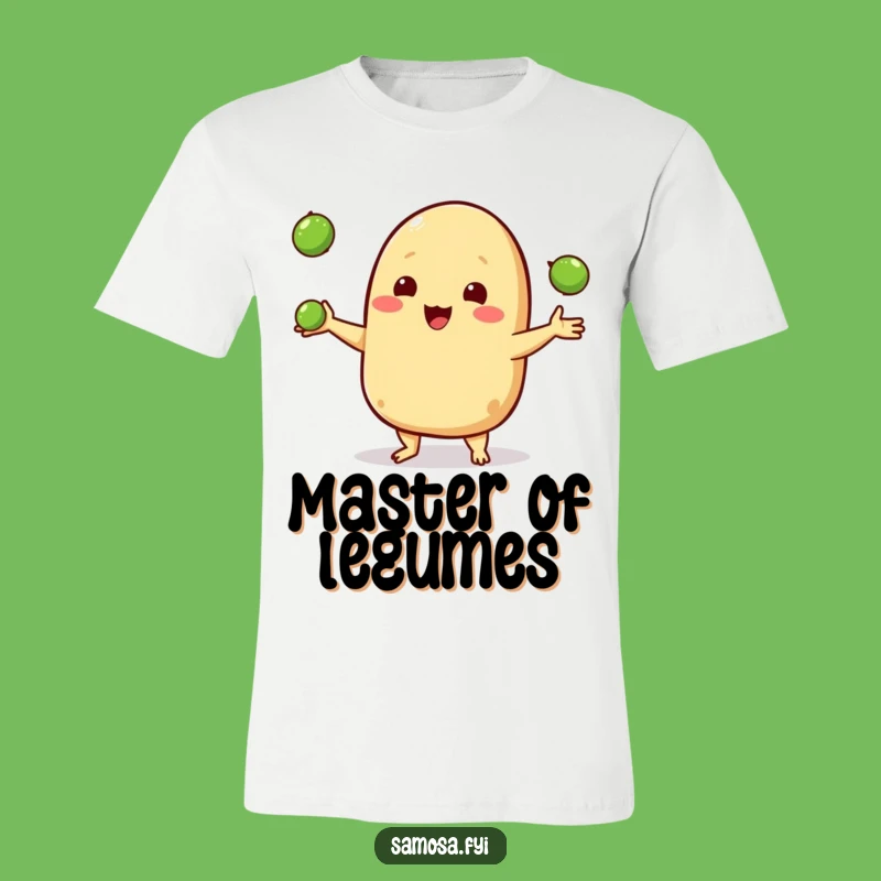 Funny Samosa Juggling T-Shirt - Happy Pea Toss Apparel Funny Gift