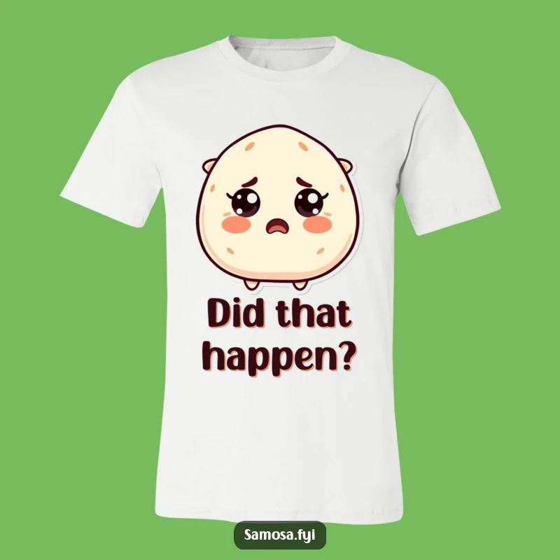 Funny Startled Samosa T-Shirt: Wear Your Surprise and a Hilarious Gift!
