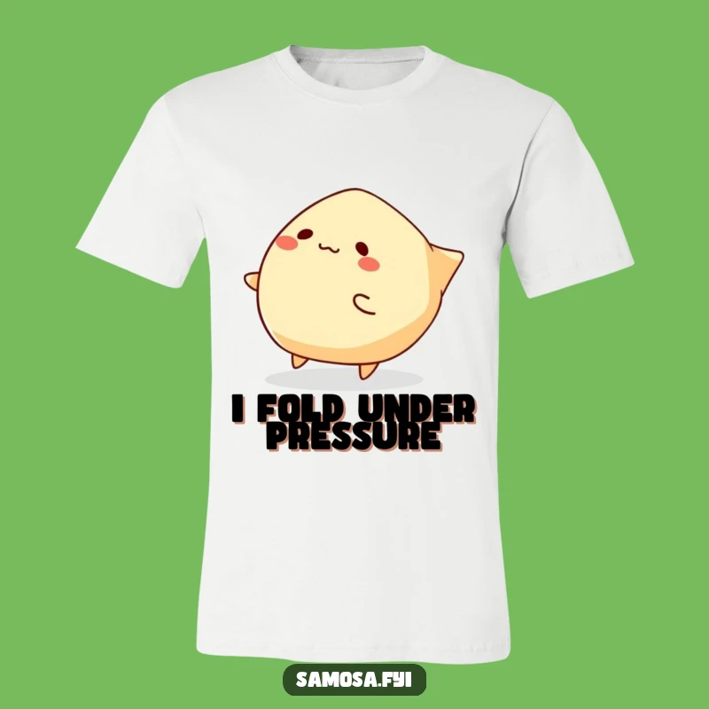 Funny Tripping Samosa T-Shirt: Wear Your Mishaps! A Hilarious Funny Gift for Foodies.
