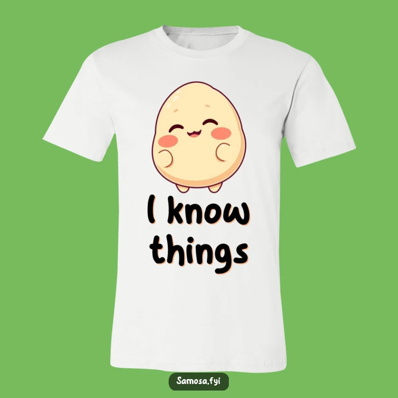 Funny Samosa Winking T-Shirt: Cheeky Grin Tee, Perfect Funny Gift
