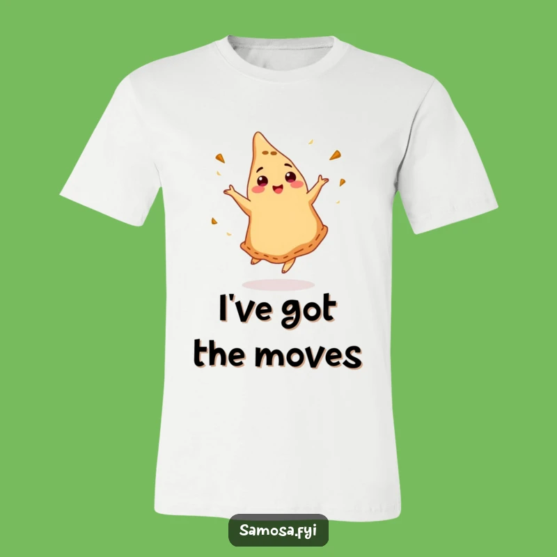 Funny Dancing Samosa T-Shirt - Hilarious Indian Food Tee for Parties