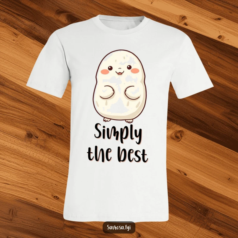 Funny t-shirt featuring a samosa proudly puffing out its chest, perfect for celebrating wins and expressing confidence.
