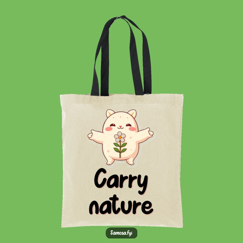 Funny Embracing Samosa Tote Bag - Chic Nature Carryall