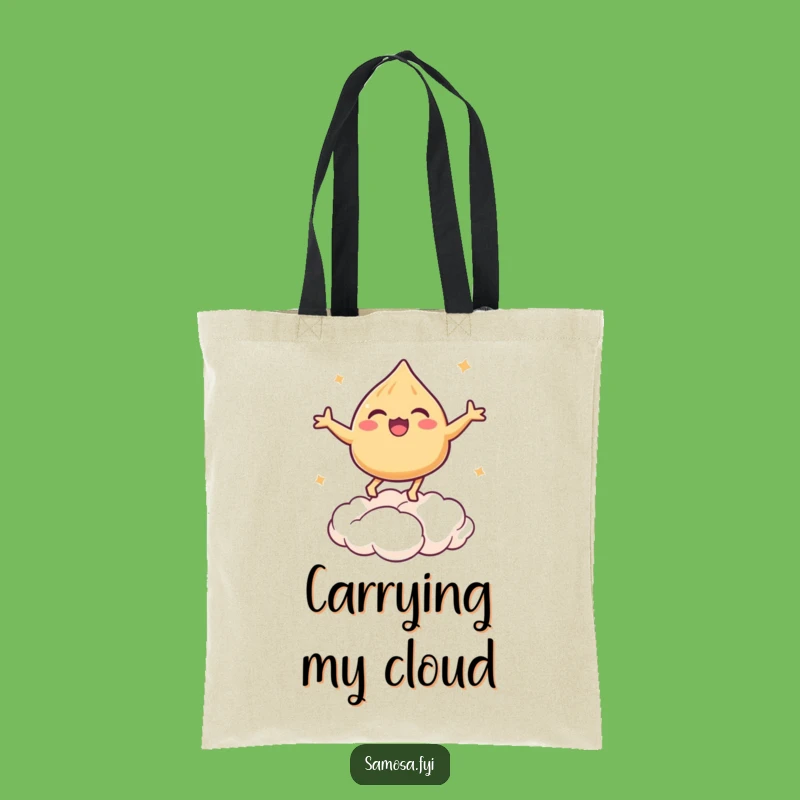 Funny Bouncing Samosa Tote Bag - Carry Your Dreams in Style