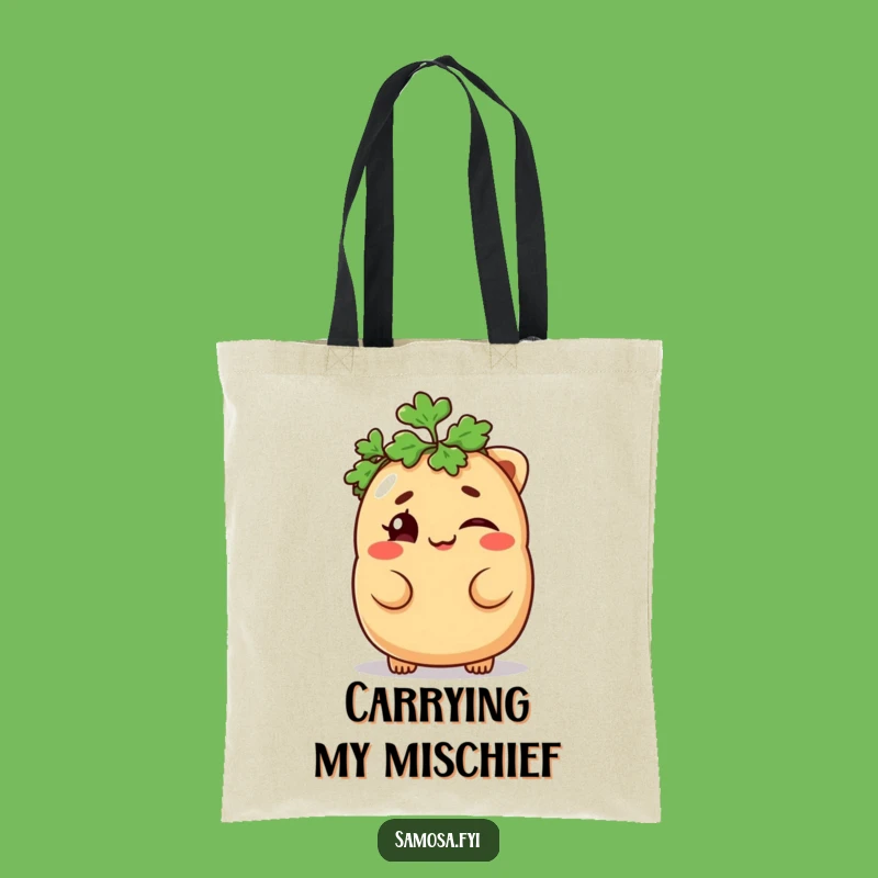 Funny Samosa Tote Bag - Carry Mischief & Style Gift